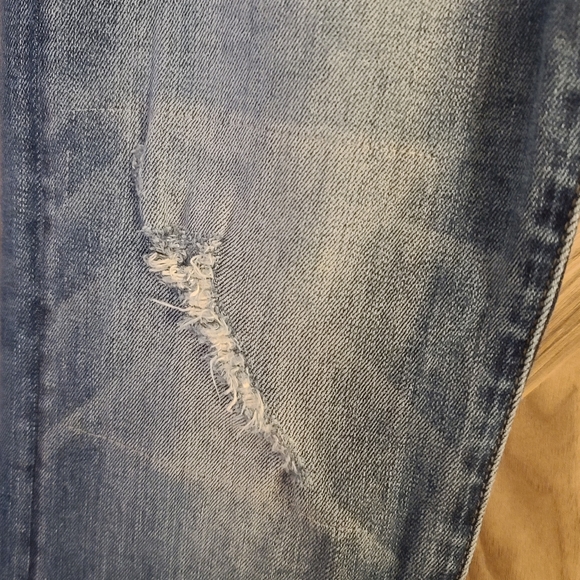 Uniqlo Distressed Slim Jeans Kaihara Denim 32 - Picture 4 of 8